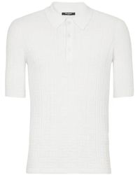 Balmain - Polo De Punto Pb Labyrinth - Lyst