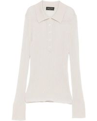 Roberto Collina - Ribbed Polo Shirt - Lyst