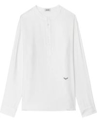 Zadig & Voltaire - Sora Henley Overhemd Met Borduurwerk - Lyst