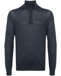 N.Peal Cashmere - Regent Fg ハーフジップ プルオーバー - Lyst