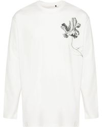 Y-3 - Camiseta GFX con estampado floral - Lyst