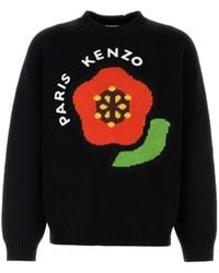 KENZO - Boke Flower-Intarsia Sweater - Lyst