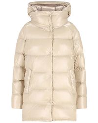 Herno - Gewatteerde Jas Met Capuchon - Lyst