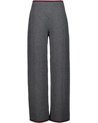 Gucci - Felted Knit Straight Trousers - Lyst