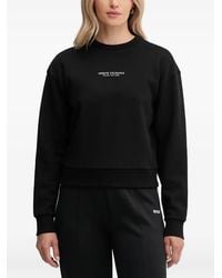 ARMANI EXCHANGE - Logo-Detail Crew Neck Sweatshirt - Lyst
