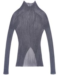 Giorgio Armani - Ribbed-Knit Sweater - Lyst