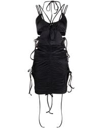 Balenciaga - Mini-jurk Met Ruches - Lyst