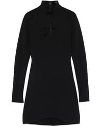 Mugler - Jurk Met Lange Mouwen En Keyhole-Detail - Lyst