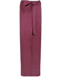 Genny - Langer Rock Mit Schleifendetail - Lyst