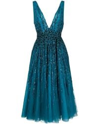 オールインワン・サロペット Saiid Kobeisy Printed Sequin Flared Dress Printed Sequin flared dress – Saiid Kobeisy Online