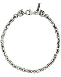 Emanuele Bicocchi - Tiny Skull Bracelet - Lyst