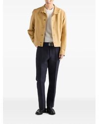 Prada - Pull En Coton À Col Rond - Lyst