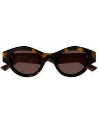 Gucci - Lunettes De Soleil À Monture Géométrique - Lyst