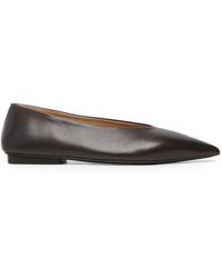 Marsèll - Pointed-toe Leather Ballerina Shoes - Lyst