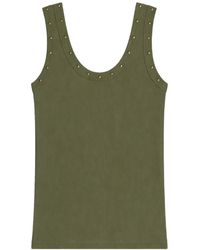 A PAPER KID - Studded Tank Top - Lyst