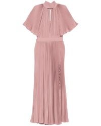 L'idée - Anais Pleated Midi Dress - Lyst