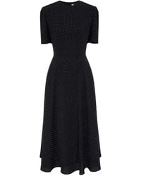 POST MERIDIEM - Rhinestone-Embellished Midi Dress - Lyst