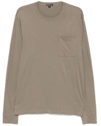 James Perse - T-Shirt A Maniche Lunghe - Lyst