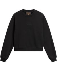 Woolrich - Logo-Embroidered Crew-Neck Sweatshirt - Lyst