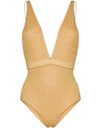 Oséree Badpak Met Diepe V-hals - Geel