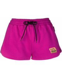 Versace - Logo-Patch Track Shorts - Lyst