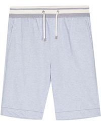 Peserico - Drawstring-waist Jersey Shorts - Lyst