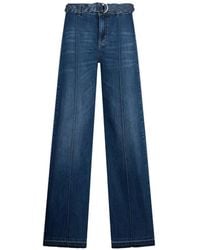 Liu Jo - Flared Jeans With Belt - Lyst