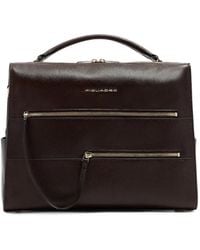 Piquadro - 14' Patricia Logo-Lettering Laptop Bag - Lyst