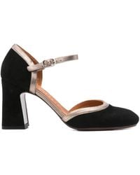 Chie Mihara - 85 Mm Pumps Met Blokhak En Enkelbandje - Lyst