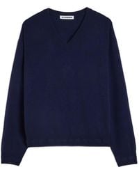 Jil Sander - Cashmere V-Neck Sweater - Lyst