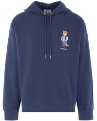 Maison Kitsuné - Hoodie En Coton À Imprimé Fox - Lyst