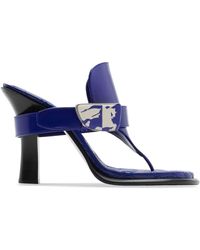 Burberry - Bay Leather Sandals - Lyst