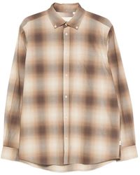 Les Deux - Kent Check-Pattern Button-Down Shirt - Lyst