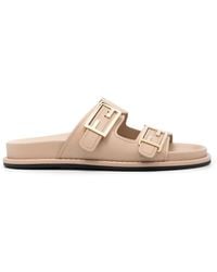 Fendi - Sandalias Feel con hebilla del logo - Lyst