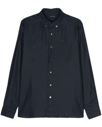 Tom Ford - Camisa de popelina con cuello con botones - Lyst