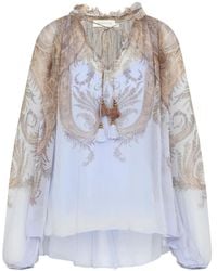 Zimmermann - 'Hypnotic Billow' Blouse - Lyst