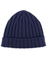 FILIPPO DE LAURENTIIS - Ribbed-Knit Beanie Hat - Lyst