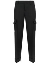 DSquared² - Wollen Broek Met Tropische Print - Lyst