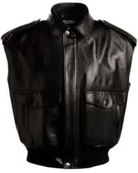 Bally - Nappa Leather Vest Jacket - Lyst