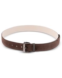 Brunello Cucinelli - Monili-Embellished Suede Belt - Lyst