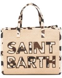 MC2 Saint Barth - Cow-Print Logo-Patch Tote Bag - Lyst