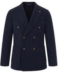 BRERAS Milano - Double-Breasted Peak-Lapel Jacket - Lyst