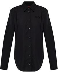 DIESEL - C-Ronor Logo-Embroidered Shirt - Lyst