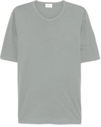 Saint Laurent - Logo Embroidery T-Shirt - Lyst