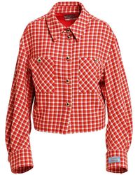 Essentiel Antwerp - Kitten Checked Buttoned Jacket - Lyst