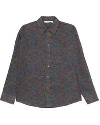 6397 - Floral-Print Button-Down Shirt - Lyst