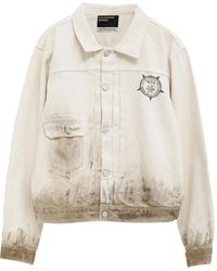 Enfants Riches Deprimes - Type Viii Graphic-Print Distressed Denim Jacket - Lyst