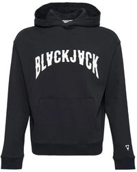 Black Jack Jewelry - Long-Sleeve Logo-Lettering Hoodie - Lyst