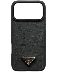 Prada - Leather Iphone 17 Pro Case - Lyst