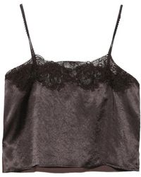 Alysi - Hemd Met Kanten Afwerking - Lyst